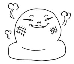 Feeling stamp of rice cake sticker #9198421