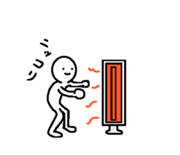 Japanese sticker of the cold season sticker #9198668