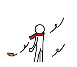 Japanese sticker of the cold season sticker #9198677