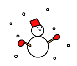 Japanese sticker of the cold season sticker #9198678