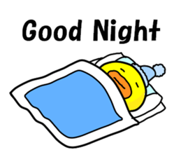 Fascinating chicken and chick English sticker #9199533