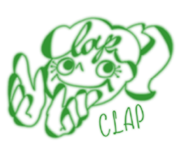 character bangs sticker #9199640