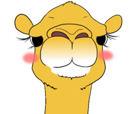 Bossy and cute dromedary Camel new sticker #9199974