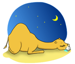 Bossy and cute dromedary Camel new sticker #9199980