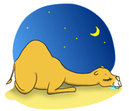 Bossy and cute dromedary Camel new sticker #9199980