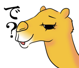 Bossy and cute dromedary Camel new sticker #9199983