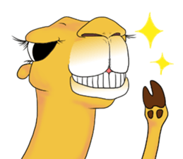 Bossy and cute dromedary Camel new sticker #9199989