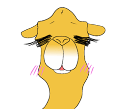 Bossy and cute dromedary Camel new sticker #9199991
