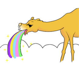 Bossy and cute dromedary Camel new sticker #9199993