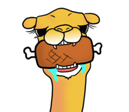 Bossy and cute dromedary Camel new sticker #9199996