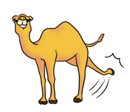 Bossy and cute dromedary Camel new sticker #9200002