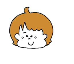 Freckles girl sticker #9201328