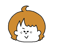 Freckles girl sticker #9201329