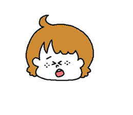 Freckles girl sticker #9201331