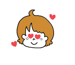 Freckles girl sticker #9201333