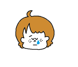 Freckles girl sticker #9201334