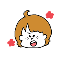 Freckles girl sticker #9201336