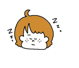 Freckles girl sticker #9201337