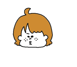 Freckles girl sticker #9201340