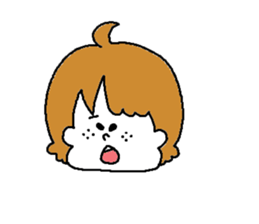 Freckles girl sticker #9201342