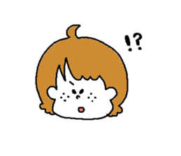 Freckles girl sticker #9201345