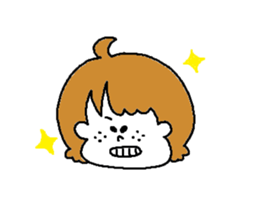 Freckles girl sticker #9201346