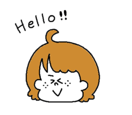 Freckles girl sticker #9201349