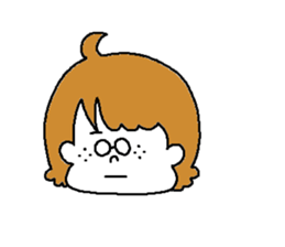 Freckles girl sticker #9201350