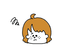 Freckles girl sticker #9201351