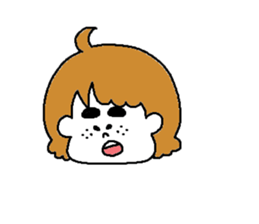 Freckles girl sticker #9201354