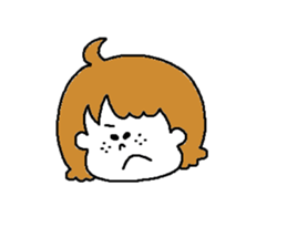 Freckles girl sticker #9201355