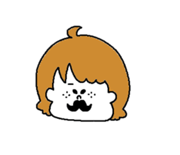 Freckles girl sticker #9201356