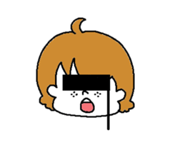 Freckles girl sticker #9201357