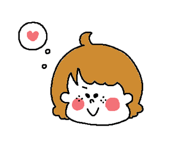 Freckles girl sticker #9201358