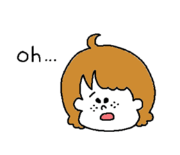 Freckles girl sticker #9201359