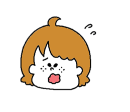 Freckles girl sticker #9201362