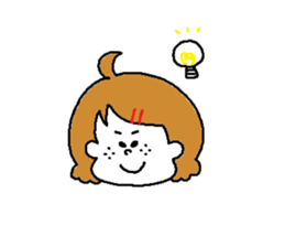 Freckles girl sticker #9201363