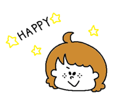 Freckles girl sticker #9201365