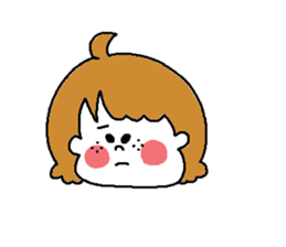 Freckles girl sticker #9201366