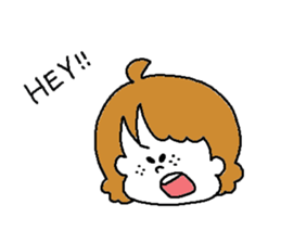 Freckles girl sticker #9201367