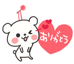 The lovely bear 2 sticker #9201451