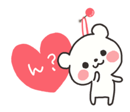 The lovely bear 2 sticker #9201458