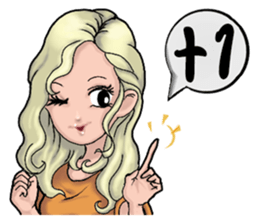 Elegance girl vicissitudes of life sticker #9202608