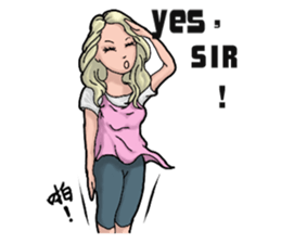 Elegance girl vicissitudes of life sticker #9202611