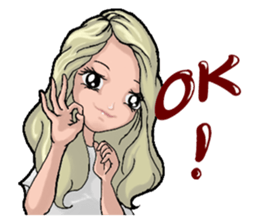 Elegance girl vicissitudes of life sticker #9202618