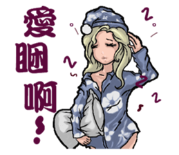 Elegance girl vicissitudes of life sticker #9202619