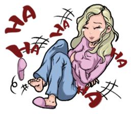 Elegance girl vicissitudes of life sticker #9202641