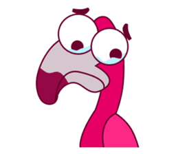 Flamingo Cartoon Fun Set sticker #9202858