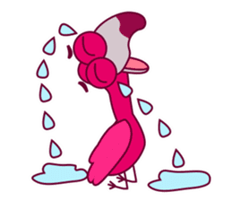 Flamingo Cartoon Fun Set sticker #9202859