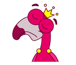 Flamingo Cartoon Fun Set sticker #9202877